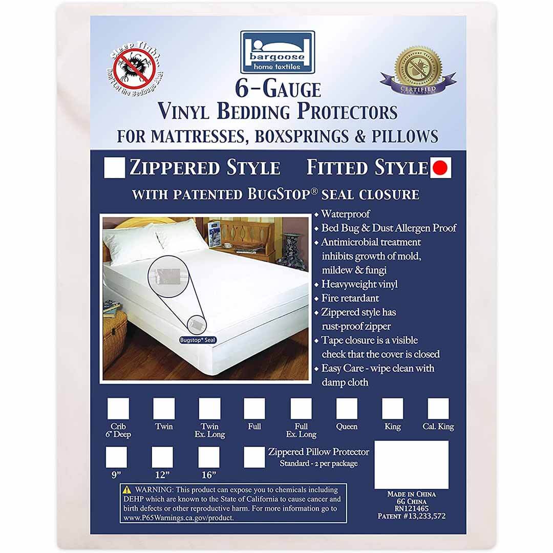 6-Gauge Vinyl Fitted Mattress Protector